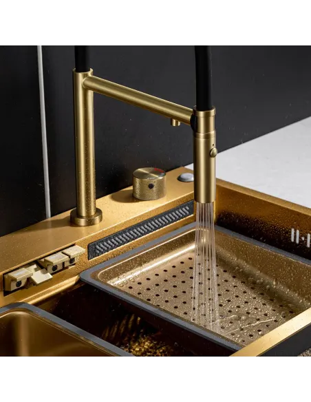 Мийка для кухні прямокутна Gappo GS7547-13, 750x470x220 мм, нержавіюча сталь.