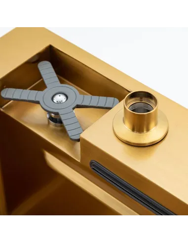 Мийка для кухні прямокутна Gappo GS7547-13, 750x470x220 мм, нержавіюча сталь.