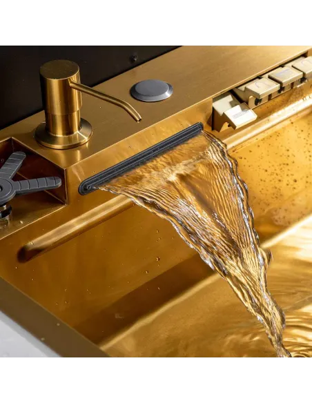 Мийка для кухні прямокутна Gappo GS7547-13, 750x470x220 мм, нержавіюча сталь.