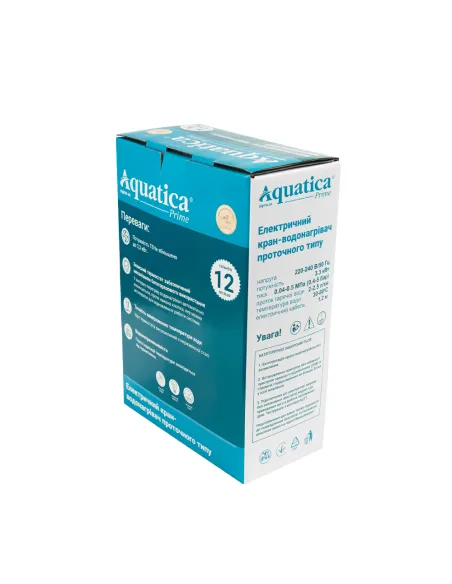 Змішувач для ванни Aquatica s92 9792203, 3.3 кВт, з термостатом