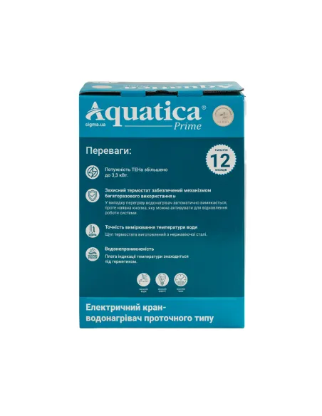 Смеситель для кухни Aquatica s96 9796133, 3.3 кВт, с подогревом воды