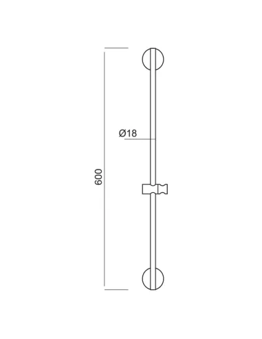 Душевая стойка Aquatica 60A 9792160 нержавеющая сталь, с душевым набором