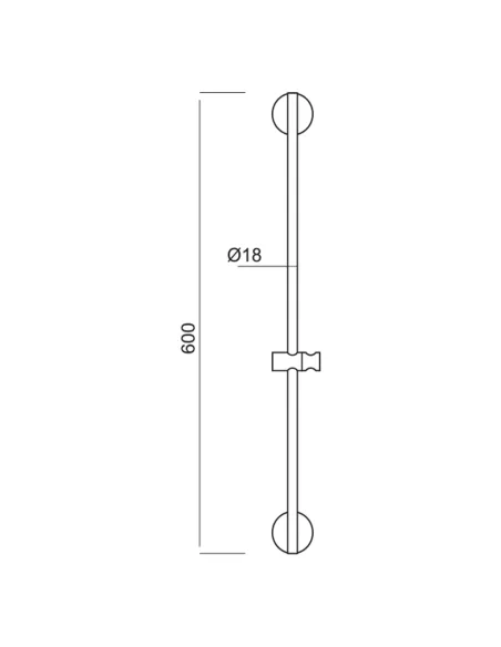 Душевая стойка Aquatica 60A 9792160 нержавеющая сталь, с душевым набором