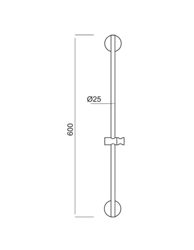 Душевая стойка Aquatica 75A 9792175 нержавеющая сталь, с душевым набором