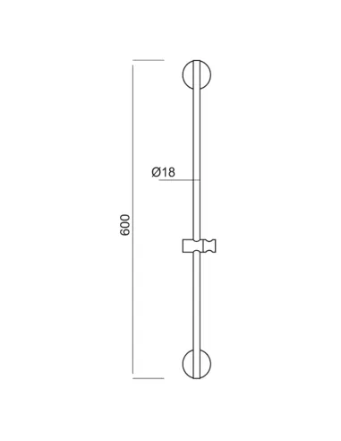 Душевая стойка Aquatica 60A 9792260 нержавеющая сталь
