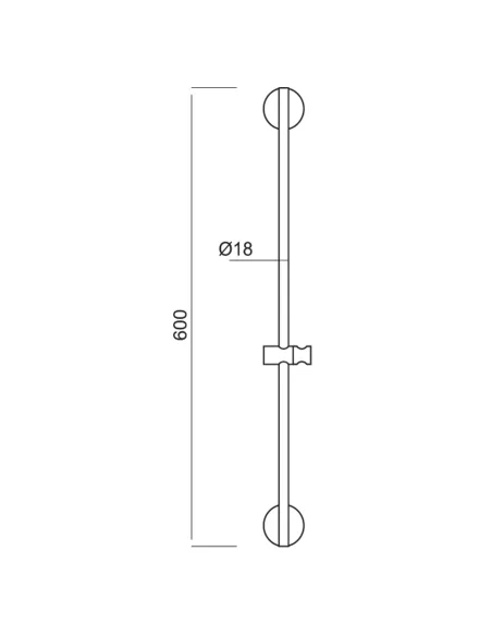 Душевая стойка Aquatica 60A 9792260 нержавеющая сталь