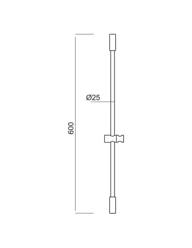 Душевая стойка Aquatica 75A 9792275 нержавеющая сталь