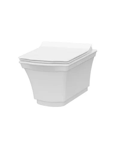 Сидіння для унітазу Idevit Neo Classic Soft Close Slim 53-02-06-011 (з кришкою, прямокутне, Duroplast, Soft Close) - 2