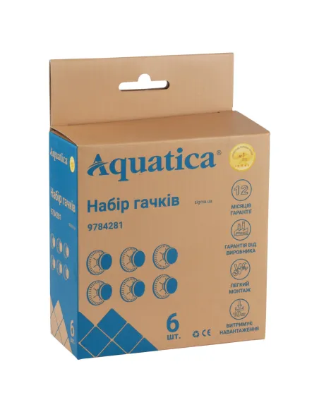 Гачок для рушників Aquatica s42 9784281 на вакуумній присосці