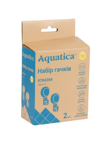 Крючок для полотенец Aquatica s42 9784284 на вакуумной присоске