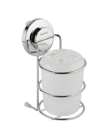 Стакан для ванной комнаты Aquatica s38 9783825 стекло, на вакуумной присоске