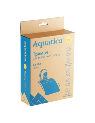 Тримач для туалетного паперу Aquatica s38 9783836 на вакуумному присоску