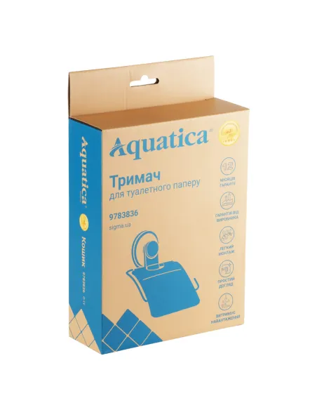 Тримач для туалетного паперу Aquatica s38 9783836 на вакуумному присоску