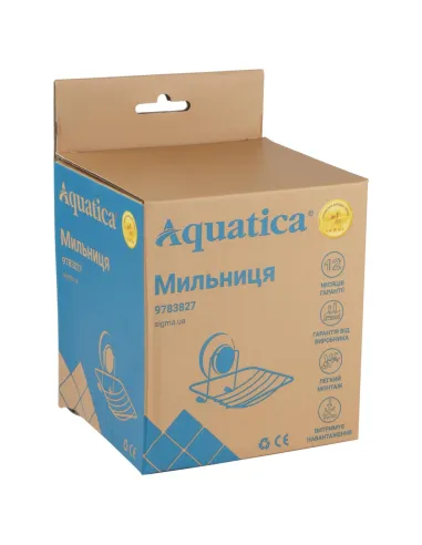 Мыльница Aquatica s38 9783827 настенная, на вакуумной присоске