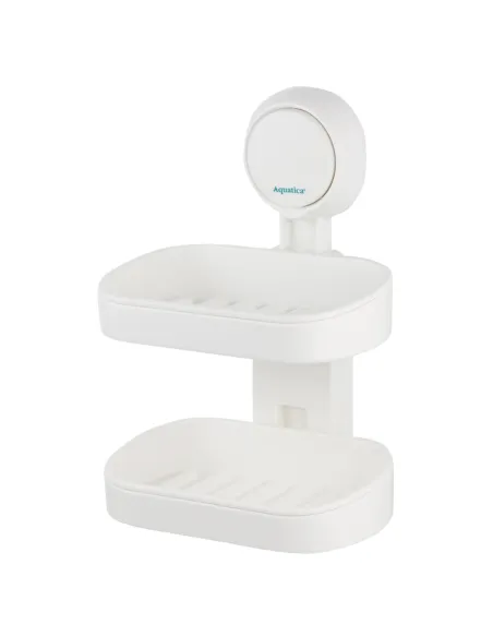 Мыльница Aquatica s42 9784290 настенная, двойная, на вакуумной присоске