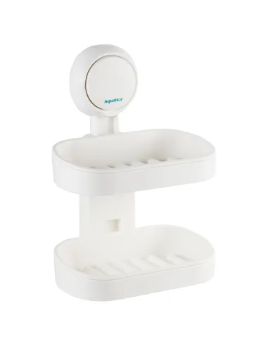 Мыльница Aquatica s42 9784290 настенная, двойная, на вакуумной присоске