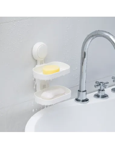 Мильниця Aquatica s42 9784290 настінна, подвійна, на вакуумній присосці