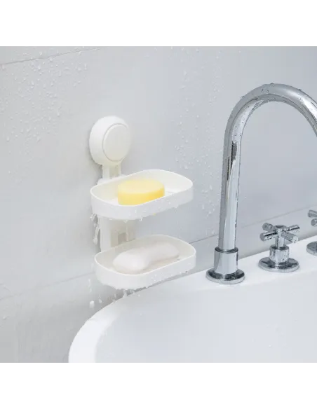 Мильниця Aquatica s42 9784290 настінна, подвійна, на вакуумній присосці