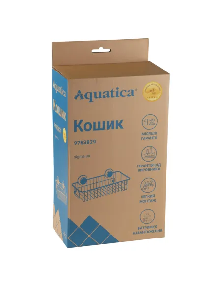 Корзина для ванной комнаты Aquatica s38 9783829 на вакуумной присоске