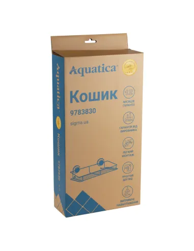 Корзина для ванной комнаты Aquatica s38 9783830 на вакуумной присоске