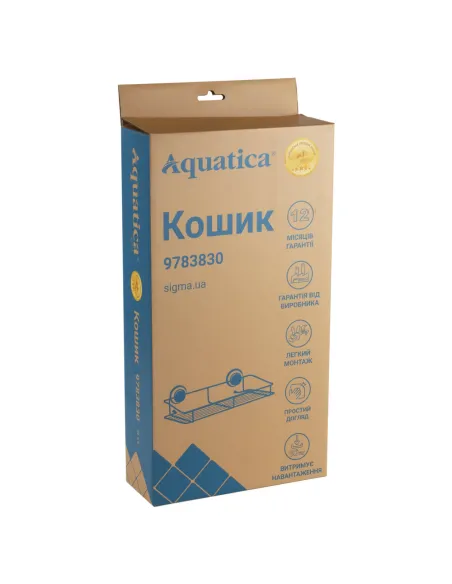 Корзина для ванной комнаты Aquatica s38 9783830 на вакуумной присоске