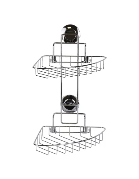 Корзина для ванной комнаты Aquatica s38 9783832 двойная, на вакуумной присоске