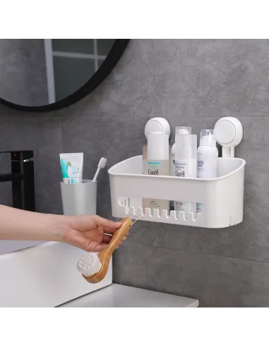 Корзина для ванной комнаты Aquatica s42 9784292 на вакуумной присоске