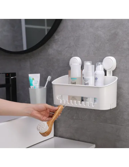 Корзина для ванной комнаты Aquatica s42 9784292 на вакуумной присоске