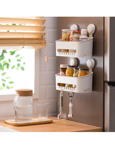 Корзина для ванной комнаты Aquatica s42 9784292 на вакуумной присоске