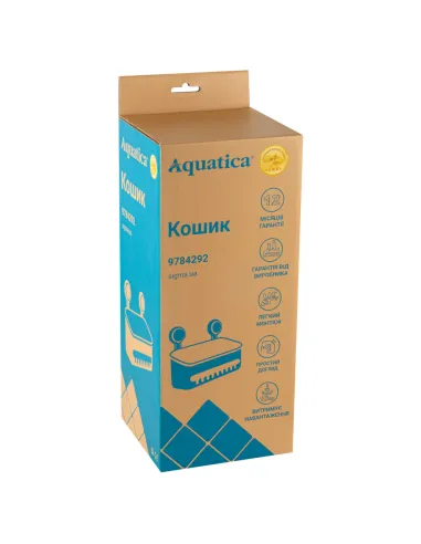 Кошик для ванної кімнати Aquatica s42 9784292 на вакуумній присосці