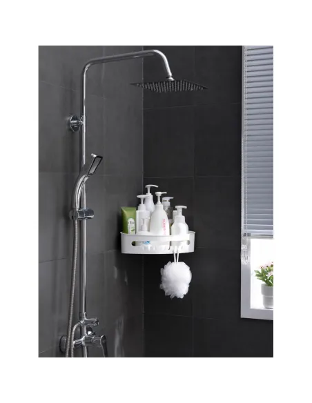 Кошик для ванної кімнати Aquatica s42 9784293 кутовий, на вакуумній присосці