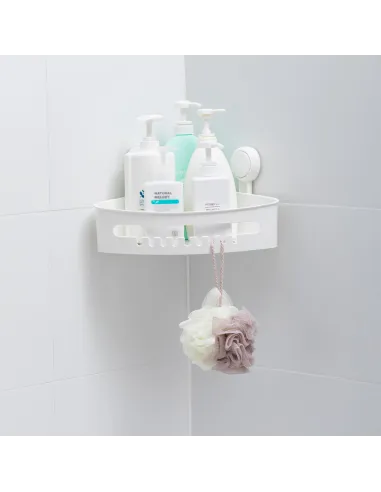 Кошик для ванної кімнати Aquatica s42 9784293 кутовий, на вакуумній присосці