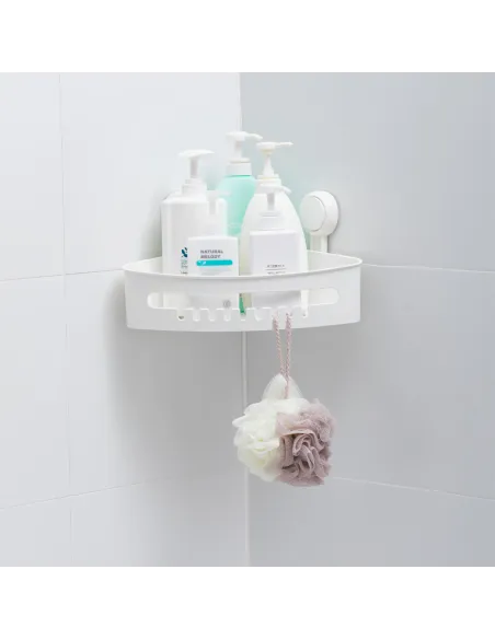 Кошик для ванної кімнати Aquatica s42 9784293 кутовий, на вакуумній присосці