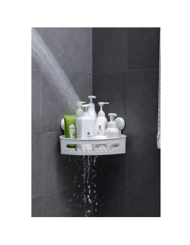 Корзина для ванной комнаты Aquatica s42 9784293 угловая, на вакуумной присоске