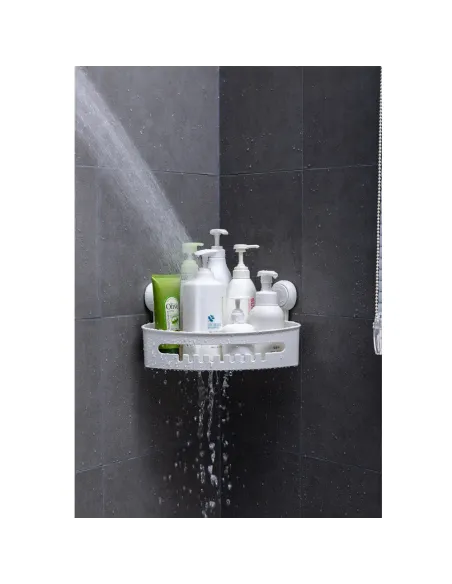 Корзина для ванной комнаты Aquatica s42 9784293 угловая, на вакуумной присоске