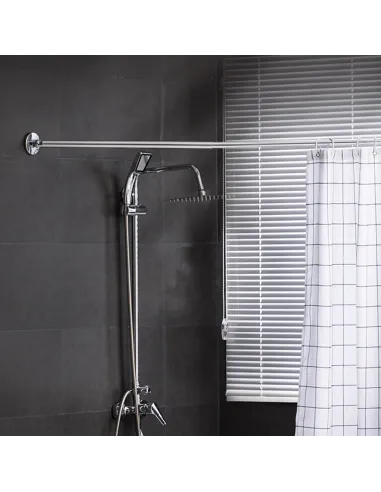 Штанга телескопічна Aquatica s38 9783834 115-180 см, для шторки, на вакуумній присосці