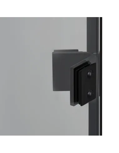 Душові скляні двері Bravo Poprad 80TB чорні