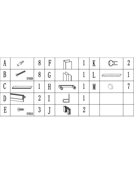 Душевая стеклянная дверь Bravo Poprad 80TB черная