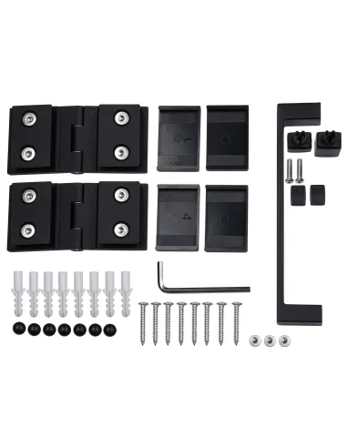 Душові скляні двері Bravo Poprad 90TB чорні