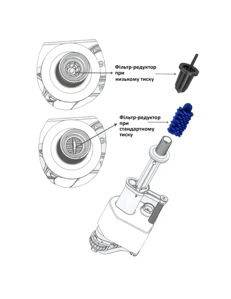 Клапан для унитаза Siamp Brio 754-1/2L 1/2 дюйма, нижняя подача