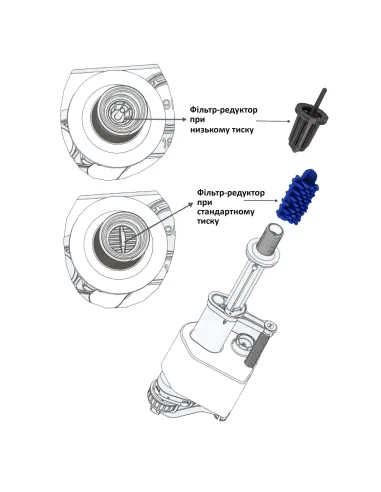 Клапан для унітазу Siamp Brio 754-1/2P 1/2 дюйми, нижня подача