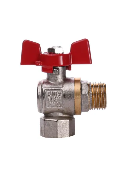 Кран кульовий кутовий Quality Professional ЗВ КБ PN40 QP154 1/2 дюйми