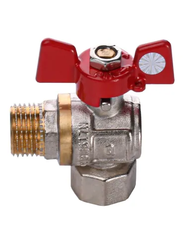 Кран кульовий кутовий Quality Professional ЗВ КБ PN40 QP154 1/2 дюйми