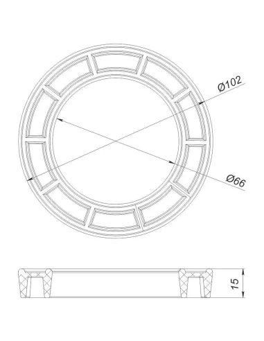 Прокладка SoloPlast АС-01.18И ЗП для бачка унитаза