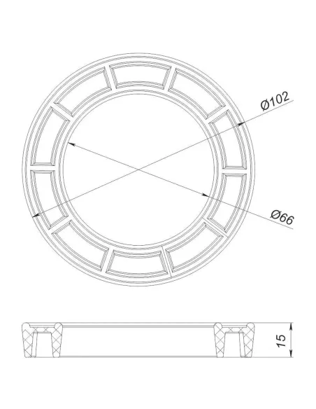 Прокладка SoloPlast АС-01.18И ЗП для бачка унитаза
