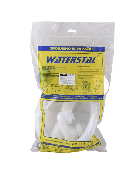 Сифон для ванны Waterstal А - 18089 с переливом, 50 мм