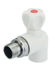 Кран для радіатора Grandi 25 мм для поліпропіленових труб, кутовий.