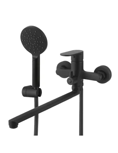 Смеситель для ванны Venta BF325DB с душевым набором, черный