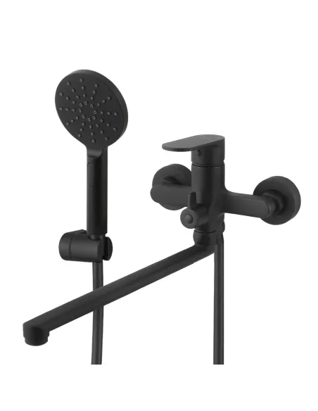 Смеситель для ванны Venta BF325DB с душевым набором, черный