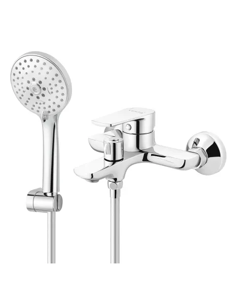Смеситель для ванны Venta BE305KC с душевым набором, хром